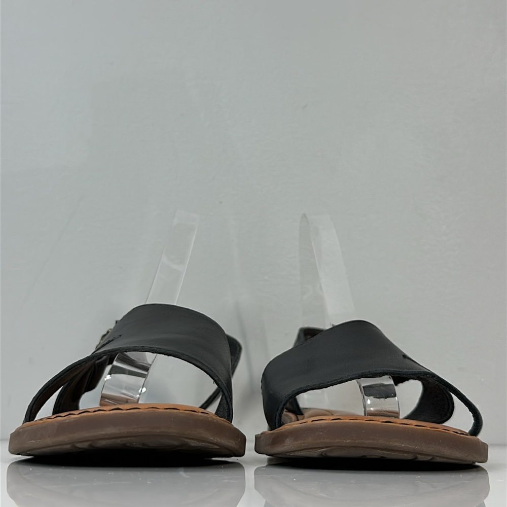 BOC Didi Black Leather Sandals Size 10 - Picture 4 of 15